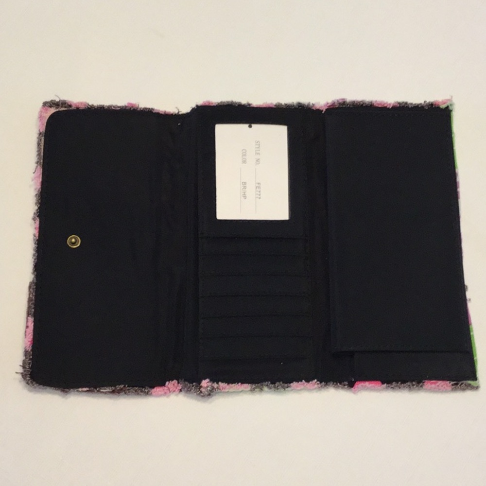 Patchwork Cloth Snapped Wallet/Checkbook/Card Hold - image 3